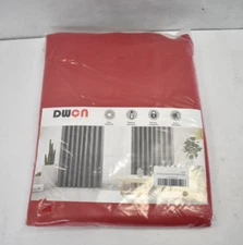 DWCN Blackout Curtains Room Darkening Thermal Insulated 52" x 54" Red Drapes