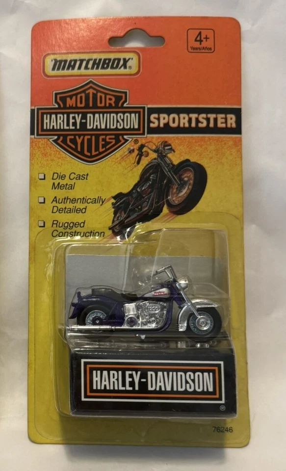 Matchbox Harley Davidson Sportster Purple - Year 1993 Mint in Original Packaging - Image 2 of 3