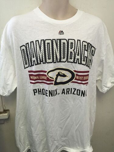 MAJESTIC ARIZONA DIAMANTBACKS T-SHIRT TAILLES ASSORTIES NEUF 5 - Photo 1 sur 1