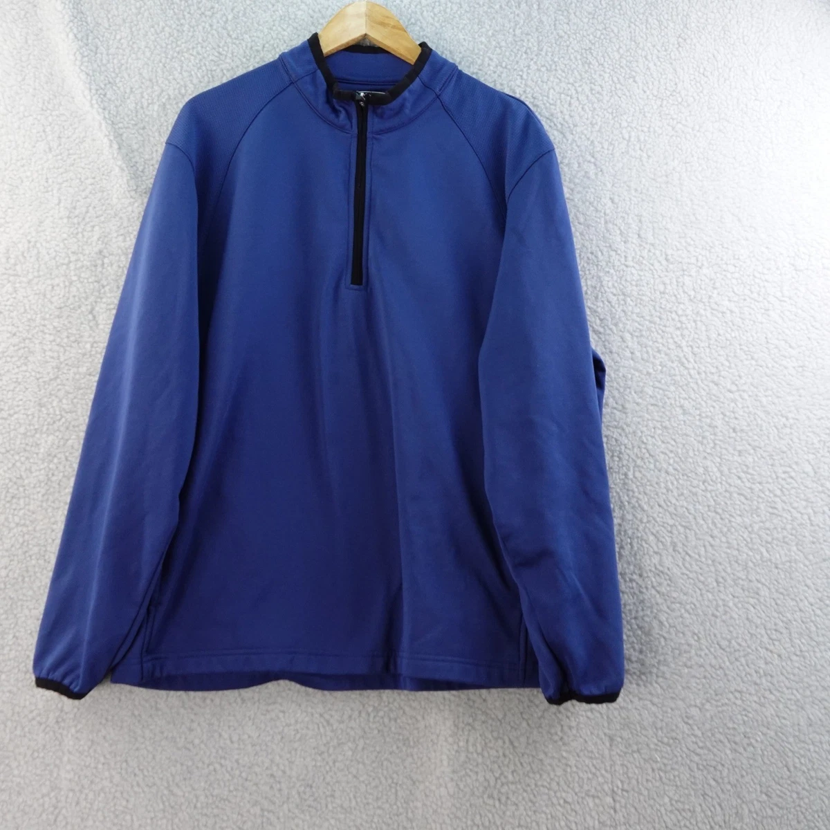 Pull Pebble Beach Golf Homme – Blanc Taille L – Léger, Quart De Zip