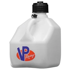 VP Racing 4172-CA Square Utility Jug without Deluxe Jug Tube - White - 3 Gallon