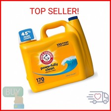 ARM & HAMMER Liquid Laundry Detergent, Clean Burst Fresh, 170 fl oz, 170 Loads,  0.12 per gallon