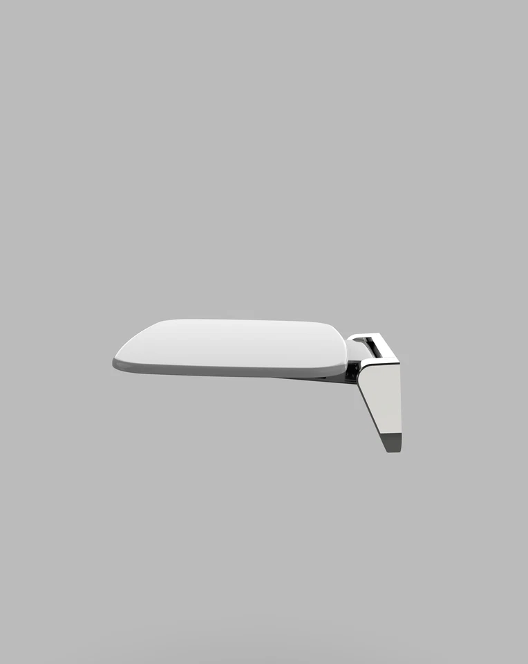 Aqua Bagno Duschklappsitz zur Wandmontage Duschhocker Traglast 160kg Duschsitz - Bild 3 von 4