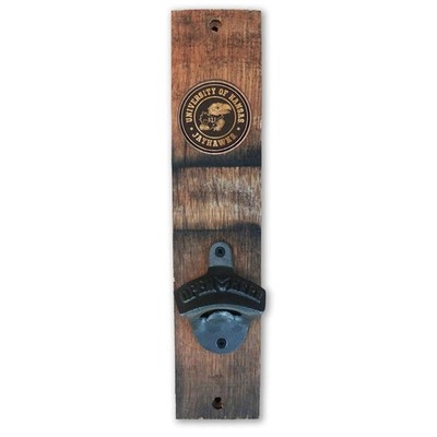 Kansas Jayhawks Barrel Stave Wall Mount Bottle Opener