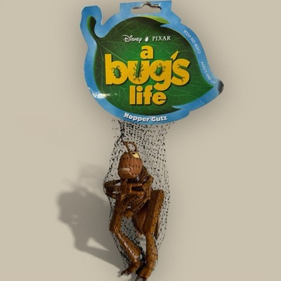 1998 Vtg 4Kidz Disney Pixar A Bugs Life Hopper Gutz Squeeze Toy New Dead Stock
