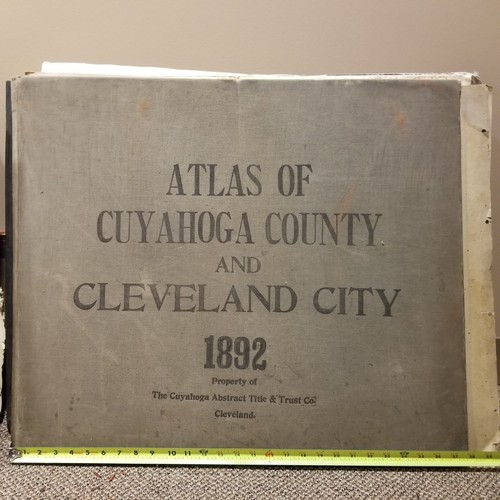 1892 Cleveland Ohio City Map Atlas Plat Book Property Owners Cuyahoga County Old - Picture 2 of 15
