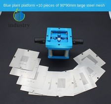 Kit Reballing BGA Blu 90*90mm Modello 10/PCS Supporto Fissaggio Maschera + Gambo Mano