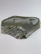 Grav. Speckstein-Deckeldose,Paul Kane Studio, Nr. J005,Seetaucher,14x8.8x3cm