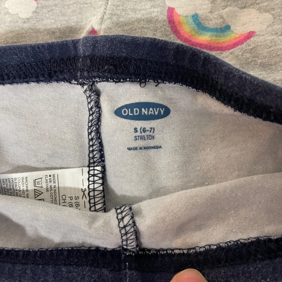 Lote de 5 pares de pantalones cortos de juego para niñas 6-6X rosa y azul antiguo azul marino y Wonder Nation Foto 4 de 4