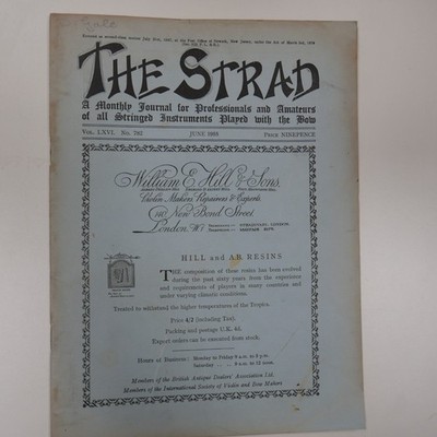 THE STRAD June 1955 a large viola by J.B. Guadagnini Turin ca 1770-75