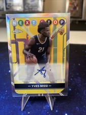 2025 Topps Chrome Basketball Yves Missi Next Stop Refractor Rookie Auto Pelicans