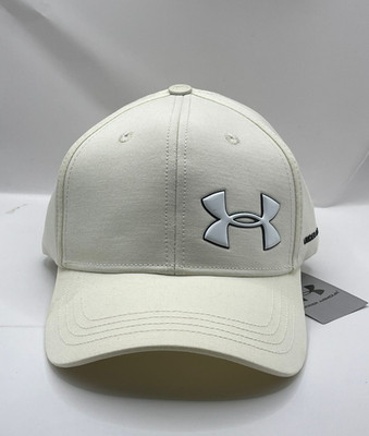 Under Armour Hat Cap Logo Men's One Size Fits AAdjustable Strap Back Beige