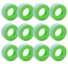 Pack of 12 High-Density PTFE Teflon Thread Seal Tape 5.9 Mil 0.6" x 590"