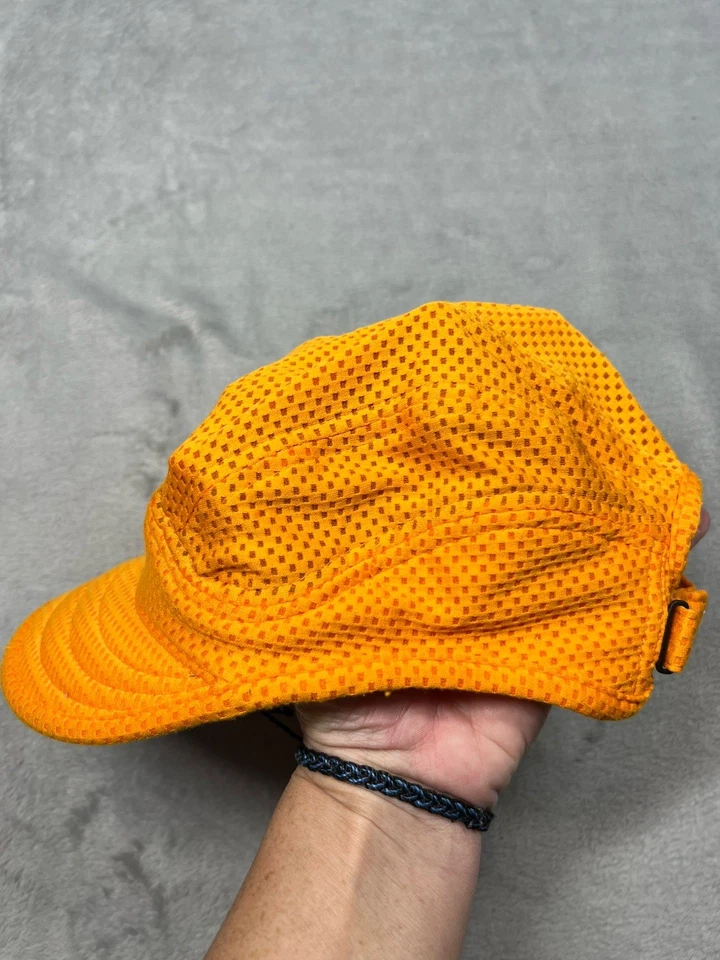 Gorra Nike Naranja Dri-FIT Tailwind 7 Paneles Correr Hip Hop Malla Jalea Swoosh Y2K Foto 3 de 4