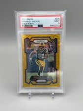 2023 Prizm #335 Emanuel Wilson Gold Wave 10/10 BOOKEND PSA MINT 9