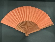 NEW Veuve Cliquot hand fan bamboo handle and cloth fan New in box no retail