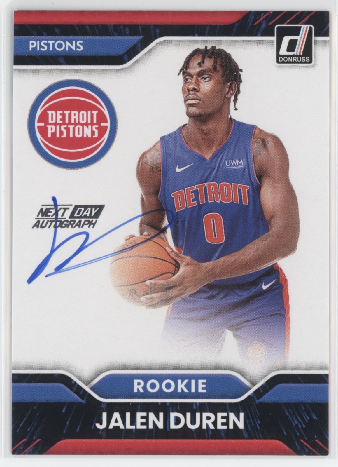 Jalen Duren 2022 Donruss #ND-JDP Next Day Autographs Price Guide