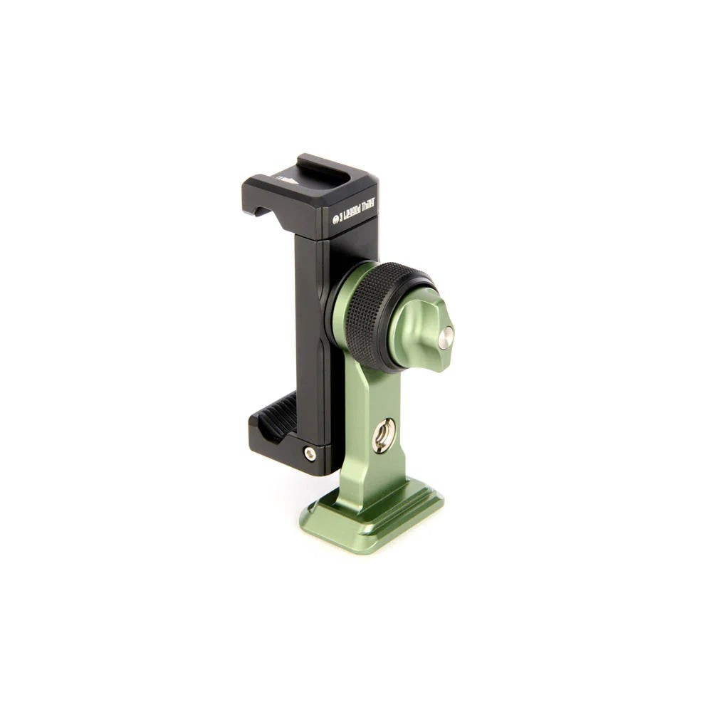 3 Legged Thing Phil Universal Adjustable Arca, 3/8"" & 1/4"" Phone Clamp - Green