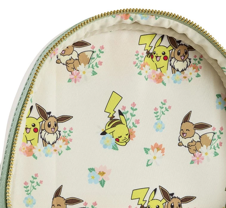 FUNKO Loungefly Mini Zaino Pokemon Pikachu & Eevee w/Flower - Imagen 4 de 4