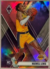 2023-24 Panini Phoenix - Rookies Maxwell Lewis #299 Pink 173/175 (RC) Lakers