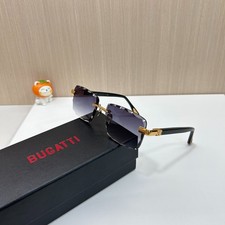 Bugatti 36-KT Rimless Sunglasses Gold Black Gradient Lens 60-17-145 - NEW