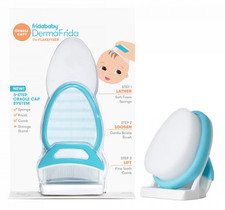 FridaBaby Baby Cradle Cap Set with Sponge, Brush and Comb