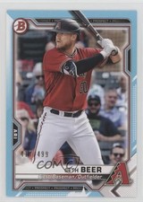 2021 Bowman Prospects Sky Blue Border 417/499 Seth Beer #BP-60 sh7