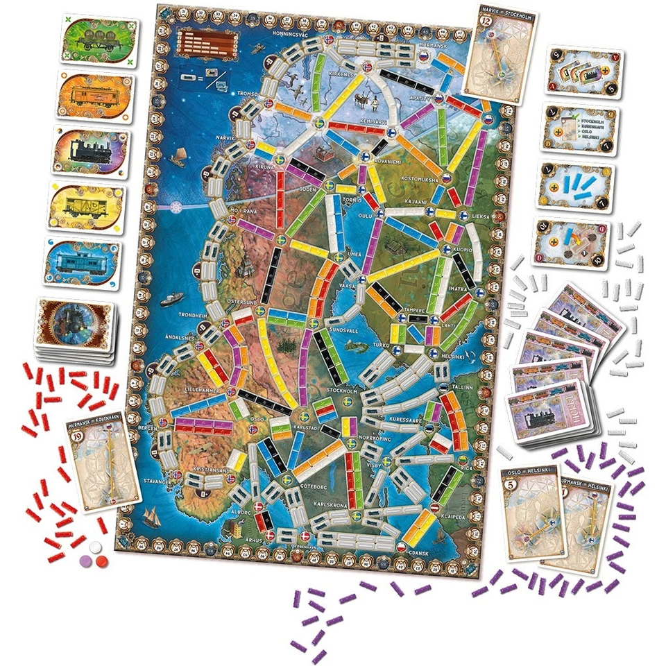 Ticket To Ride Northern Lights Board Game Days Of Wonder DOW720037 Alan Moon - Image 2 of 4