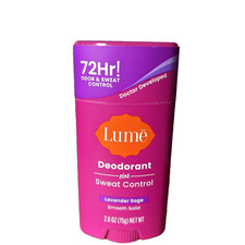 Lume Deodorant PLUS Sweat Control Lavender Sage Solid Stick Antiperspirant