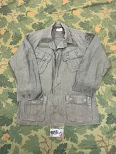 Vietnam War Jungle Fatigue Jacket Poplin Ripstop Small Long DSA 1970