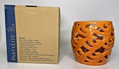 PartyLite WAVES VOTIVE CANDLE HOLDER, NIB