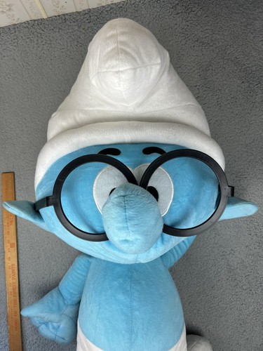 Jumbo Plush Brainy Smurf Rare NOT FOR RETAIL SALE 3 Foot 36” - Picture 11 of 24