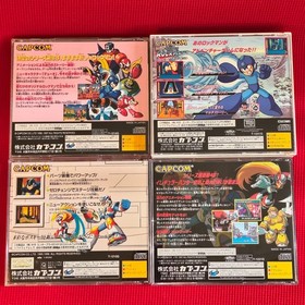 Megaman Sega Saturn Lot 4 Rockman X3 X4 8 Segasaturn SS Mega Rock Man Japan JP