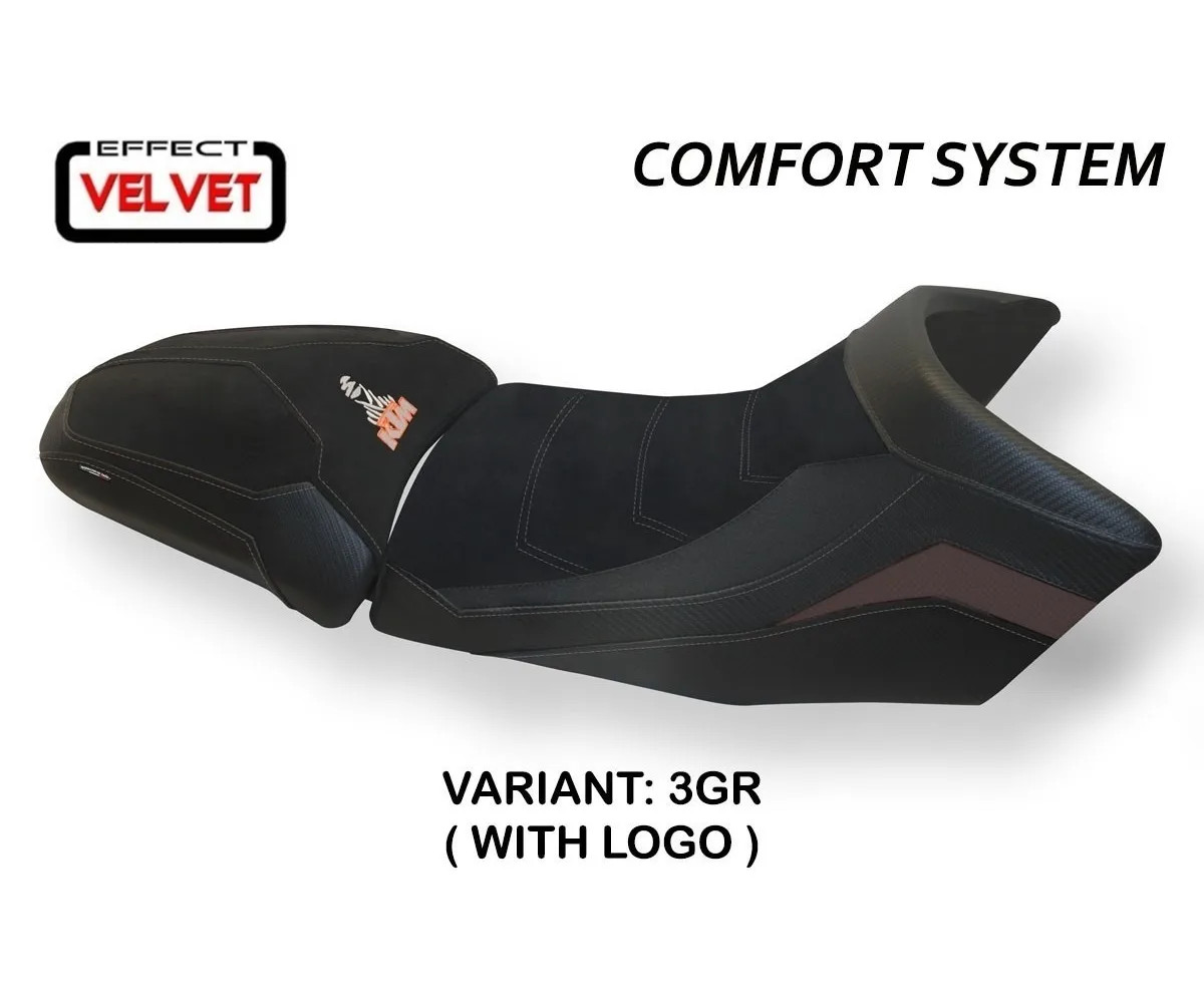 Seat cover Gaeta Velvet Comfort Sys Gray TPZ KTM 1290 SUPER ADV S/T 2015 2020 ju