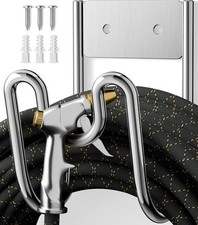 Soporte Manguera Jard n Pared Acero Inoxidable SS304 Porta Manguera Plata
