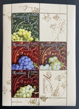 ROMANIA 2005 BLOCK356 ** MNH FLAWLESS GRAPES (00645