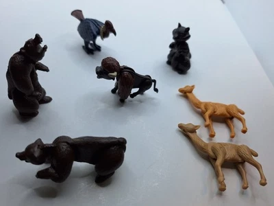 Ü-Eier Tiere Amerikas 1992 - 6 Figuren + 1 Variante - ohne Beipackzettel  - Bild 1 von 4