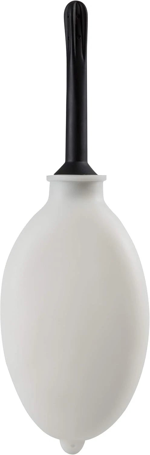 Compact Silicone Douche Bag, Reusable Travel Kit, 11 Fl Oz White