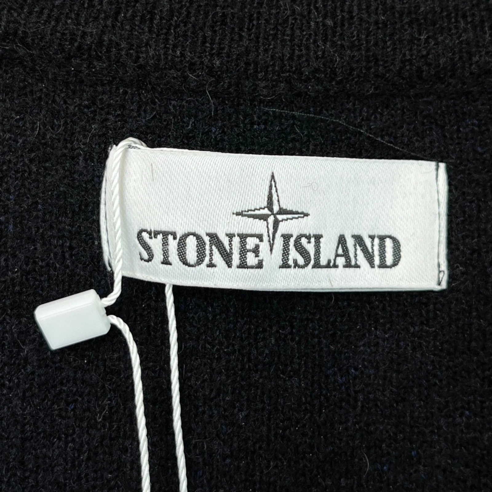Maglione Stone Island Uomo Logo Applique Navy XXL