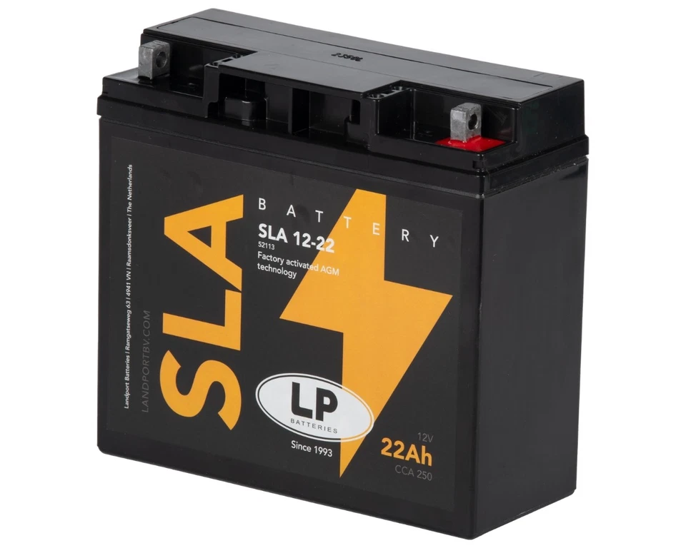 Batterie 12V 22aH LANDPORT SLA 12-22 passt für BMW K1 R 1200 C K R 85 85R RT GS