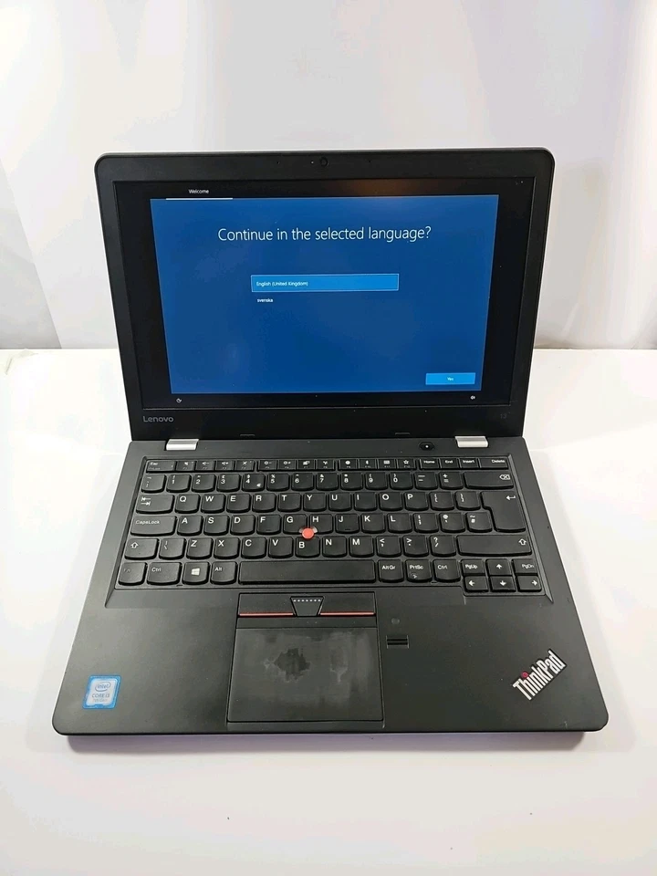 Lenovo 13 Laptop – Intel i3 7th Gen, 8GB RAM, 168GB NVME SSD – Windows 10 Pro - Image 2 of 4