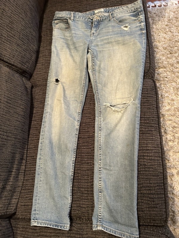 Aeropostale Bayla Jeans Bootcut Skinny Women's Size 13/14 Blue Denim PreOwned