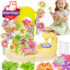 150pcs Fabric Flower Bouquets Toys Diy Flower Making Kit For Kids Ages 3-12 Arts