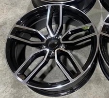 4x 19" Audi 2020 S3 Style Alloy Wheels Black/Polished VW Golf Mk5 Mk6 Mk7 Mk8