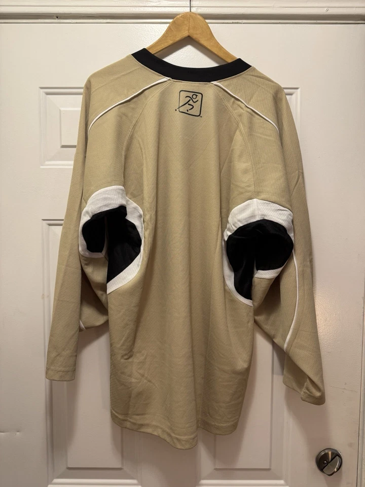 Camiseta de práctica Kamazu adulto L hockey en blanco tostado blanco para hombre patinaje sobre hielo grande Foto 2 de 4