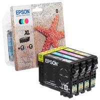 Epson 603XL/T03A64 (Seestern) Schwarz, Cyan, Magenta, Gelb Druckerpatronen,...