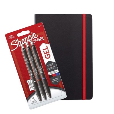 Sharpie S-Gel | Gelstifte | Mittlere Spitze (0,7 mm) | Schwarze, rote & blaue Tinte | 3...