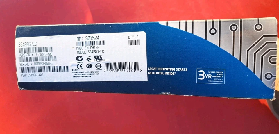 Intel Server Server Board 3420 Model S3420GPLC (E74801-406) NEW SEALED ! - Image 4 of 4