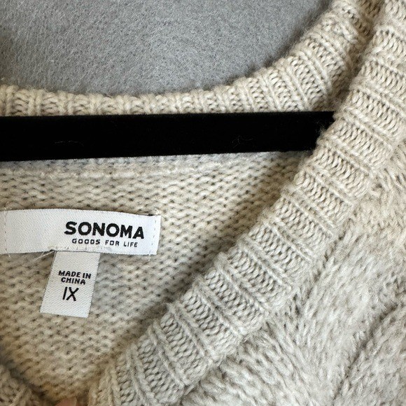 Women's Cream Sweater View 2