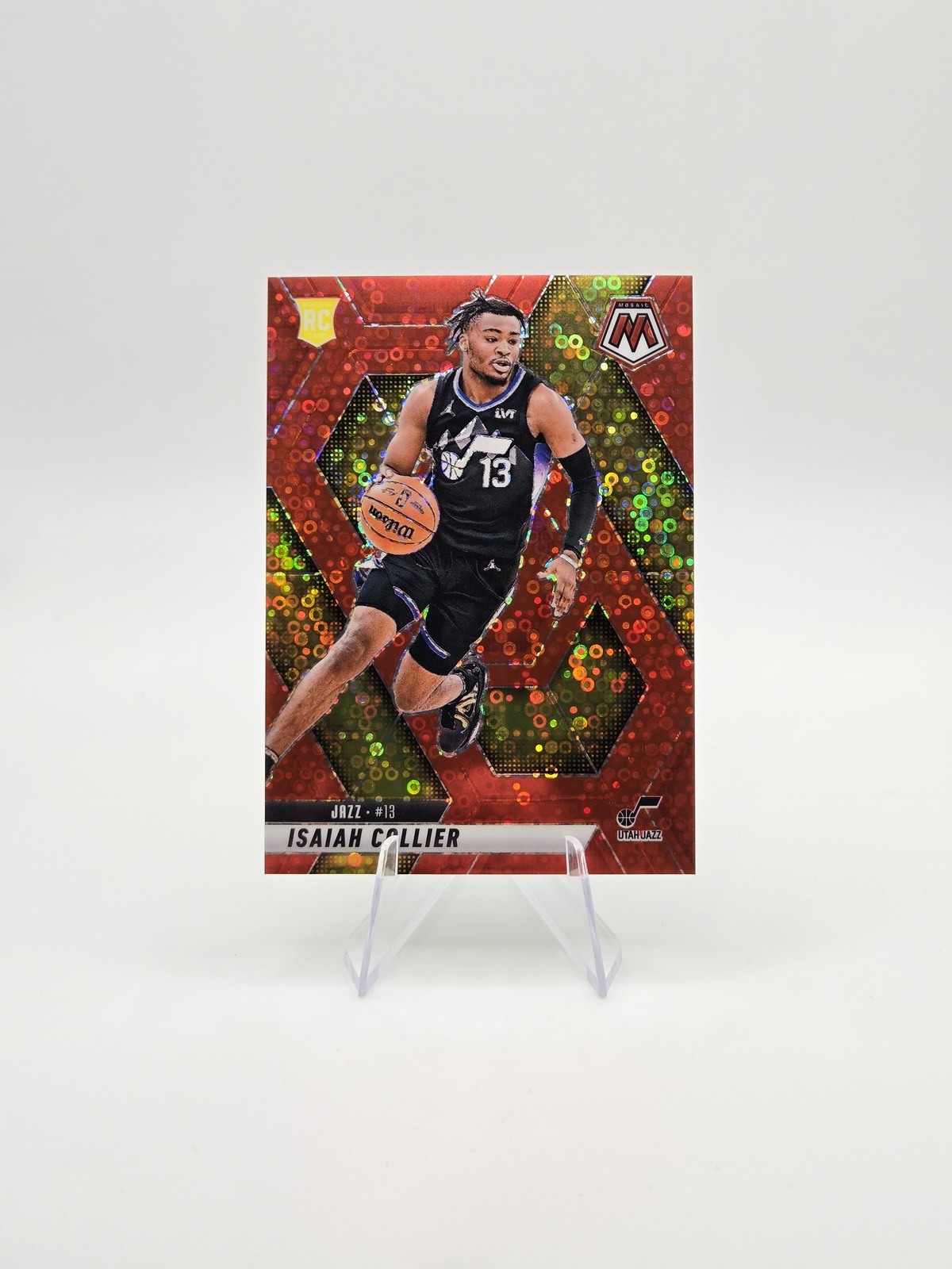 Isaiah Collier 2024-25 Panini Mosaic RC Fast Break Red SP #/99 #222
